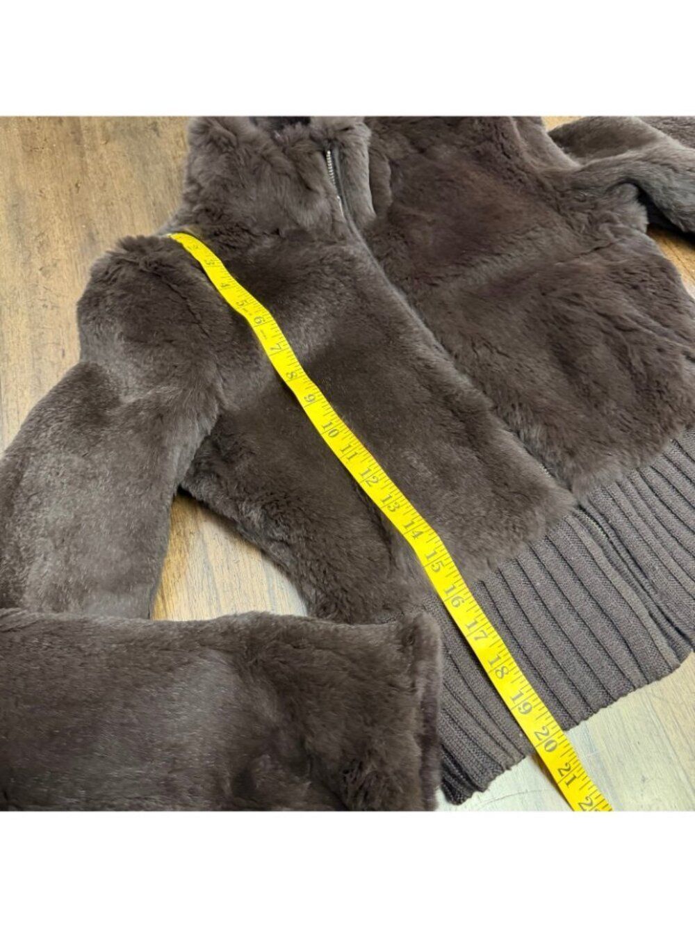 June Rabbit Fur Reversible Jacket - Picture 7 of 12